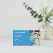 visitekaartje "zwembad" (Staand voorkant)