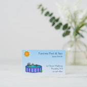 Visitekaartje zwembad (Staand voorkant)