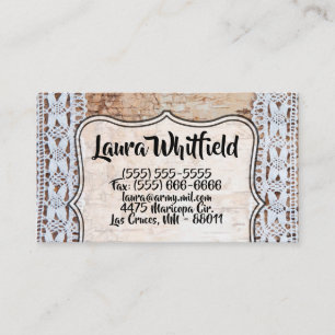 VisitekaartjeLand Schuur Houten Kant Trim Edge Visitekaartje