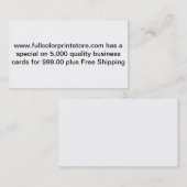 Visitekaartjes (Voorkant / Achterkant)