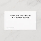 Visitekaartjes (Achterkant)