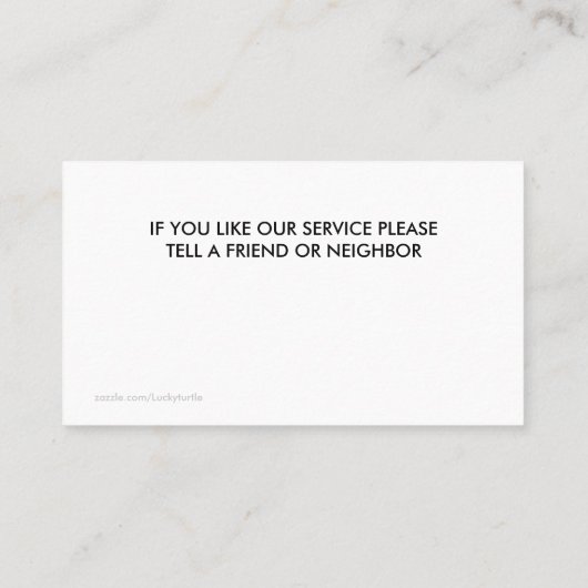 Visitekaartjes (Achterkant)