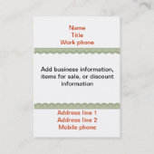 Visitekaartjes (Achterkant)