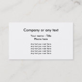 Visitekaartjes (Achterkant)