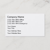 Visitekaartjes (Achterkant)