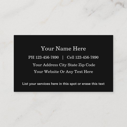 Visitekaartjes (Achterkant)