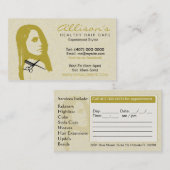 Visitekaartjes 003 van het Afrikaanse Amerikaanse  Afsprakenkaartje (Voorkant / Achterkant)