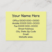 visitekaartjes Aangepaste appelbloesem (Achterkant)