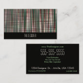 Visitekaartjes Abstract Maroon Forest Green Play (Voorkant / Achterkant)