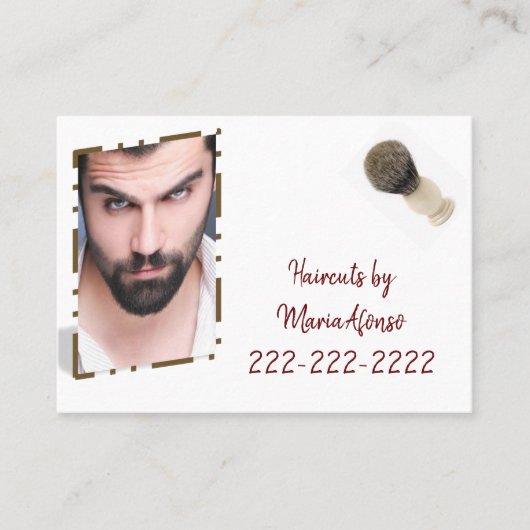 Visitekaartjes, Barbershop-Visitekaartjes Visitekaartje (Voorkant)