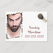 Visitekaartjes, Barbershop-Visitekaartjes Visitekaartje (Achterkant)