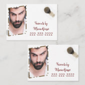 Visitekaartjes, Barbershop-Visitekaartjes Visitekaartje (Voorkant / Achterkant)
