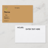VISITEKAARTJES BIER ONTWERP (Voorkant / Achterkant)