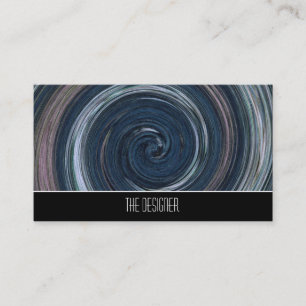 visitekaartjes Blue Abstract Swirl