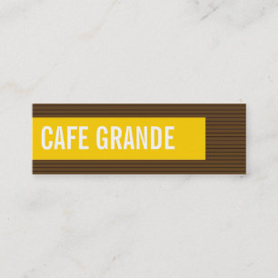 visitekaartjes > café grande [chocolade : geel]