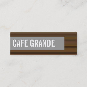 visitekaartjes > café grande [chocolade : grijs]