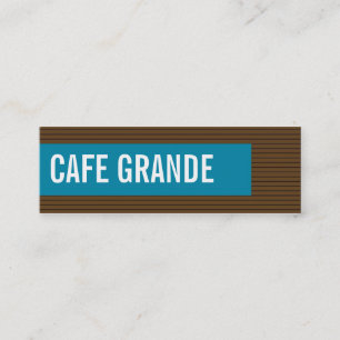 visitekaartjes > café grande [chocolade : groenbla