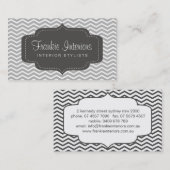 visitekaartjes > chevron2 [houtskool:grijs] (Voorkant / Achterkant)