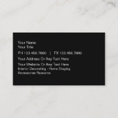 Visitekaartjes decorteren (Achterkant)