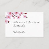Visitekaartjes - Elegant Sweet Cherry Blossom (Achterkant)