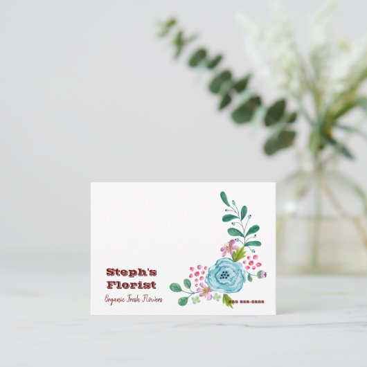 Visitekaartjes, Florist Floral Visitekaartjes (Staand voorkant)