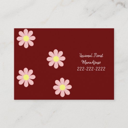 Visitekaartjes, Florist Floral Visitekaartjes (Voorkant)