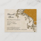 visitekaartjes - Gold  Peacock & Etchings (Achterkant)