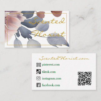 Visitekaartjes - Gouden Bloemist Design
