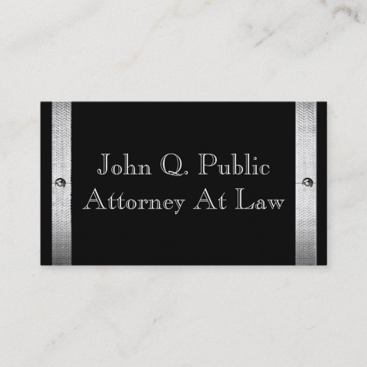 Visitekaartjes gouden metalen Lijst (Voorkant)