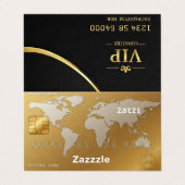 Visitekaartjes Horizontal Gold Premium (Buitenkant ongevouwen)
