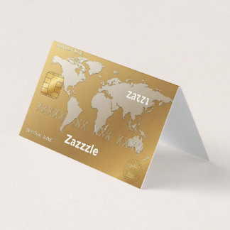 Visitekaartjes Horizontal Gold Premium