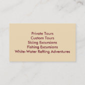 Visitekaartjes - IDAHO (Achterkant)