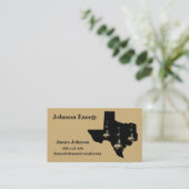 Visitekaartjes in de olie- en gasindustrie (Staand voorkant)