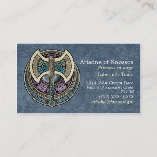 Visitekaartjes Knotwork Labrys