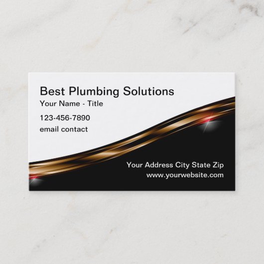 Visitekaartjes koperen leidingen (Voorkant)