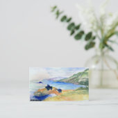 VISITEKAARTJES - KUNSTSTS EDITION - "SHORELINE" (Staand voorkant)