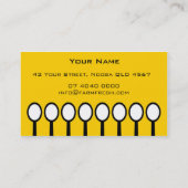 visitekaartjes > lepel [geel: zwart] (Achterkant)