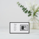 visitekaartjes - Lijst van het zwarte Afbeelding ( (Staand voorkant)