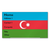 Visitekaartjes magneet met vlag van Azerbeidzjan (Voorkant)