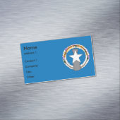 Visitekaartjes magneet met Vlag van Noordelijke Ma (Voorbeeld)