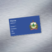 Visitekaartjes Magneet met Vlag van Vermont, Veren (Voorbeeld)