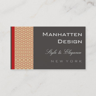visitekaartjes > manhatten [diep rood]
