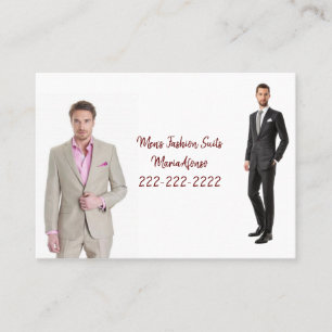 Visitekaartjes, Mannen Mode Visitekaartjes