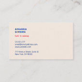 Visitekaartjes met Amerikaanse vlag (Achterkant)