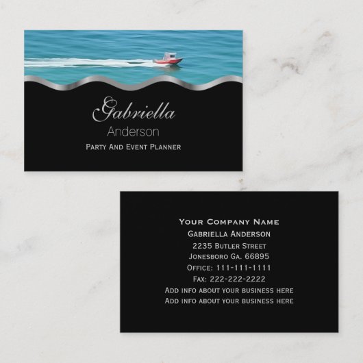 Visitekaartjes met drijfveer (Voorkant / Achterkant)