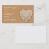 Visitekaartjes met een hoge verzorger (Voorkant / Achterkant)