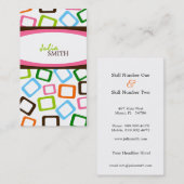 Visitekaartjes met een oude retro (Voorkant / Achterkant)