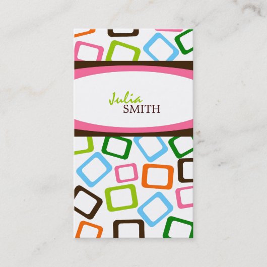 Visitekaartjes met een oude retro (Voorkant)