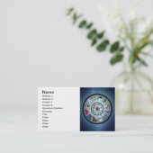 visitekaartjes met een schattig zodiumteken (Staand voorkant)