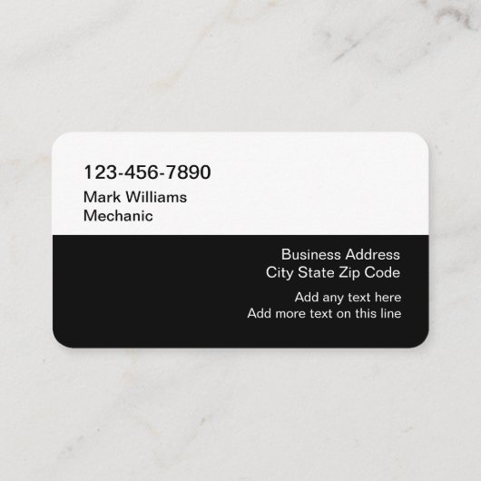 Visitekaartjes met een wollig thema (Achterkant)